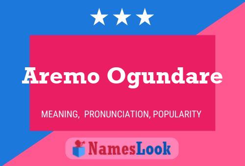 Aremo Ogundare Name Poster