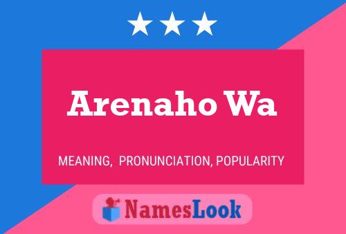 Arenaho Wa Name Poster