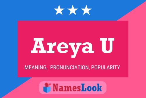 Areya U Name Poster