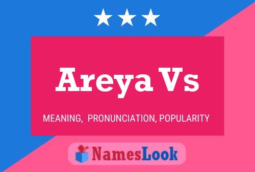 Areya Vs Name Poster