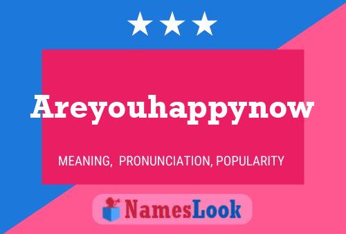 Areyouhappynow Name Poster