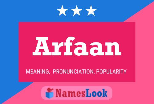 Arfaan Name Poster