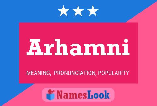 Arhamni Name Poster