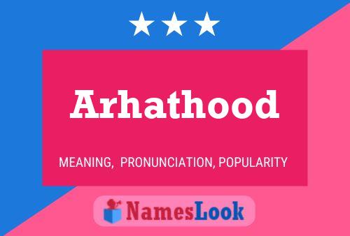 Arhathood Name Poster