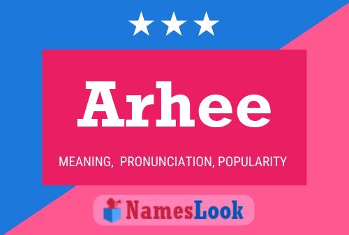 Arhee Name Poster