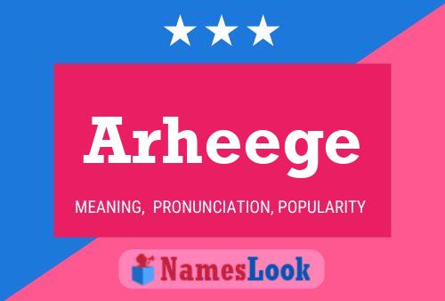 Arheege Name Poster