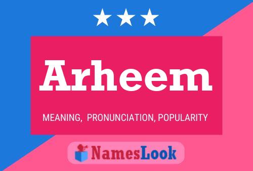 Arheem Name Poster