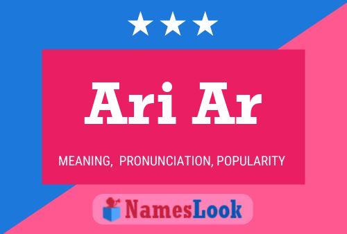 Ari Ar Name Poster