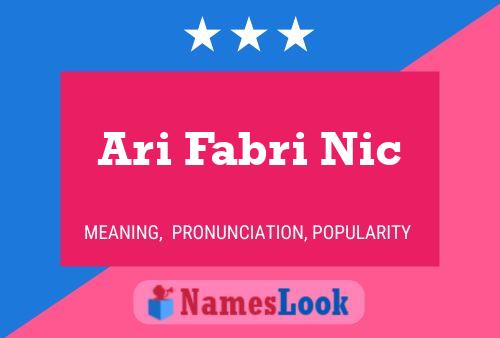 Ari Fabri Nic Name Poster