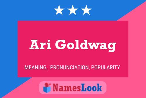 Ari Goldwag Name Poster