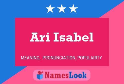 Ari Isabel Name Poster