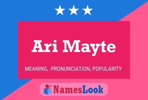 Ari Mayte Name Poster