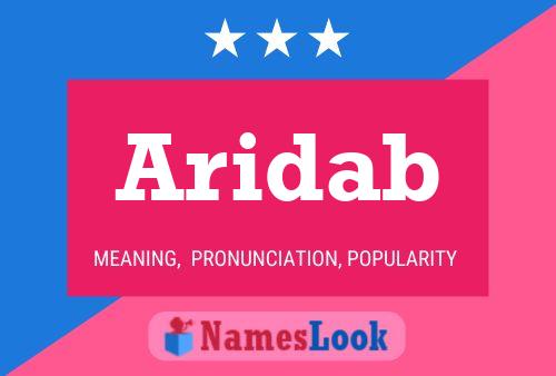 Aridab Name Poster