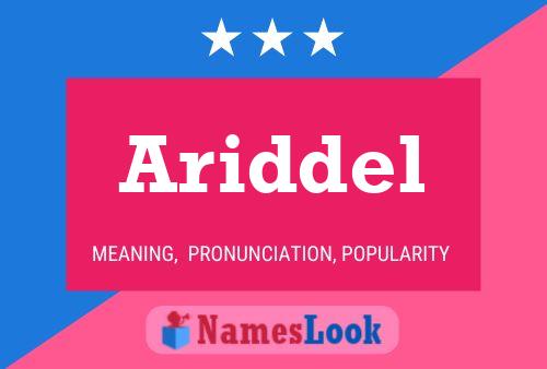 Ariddel Name Poster