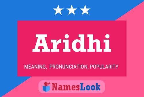 Aridhi Name Poster