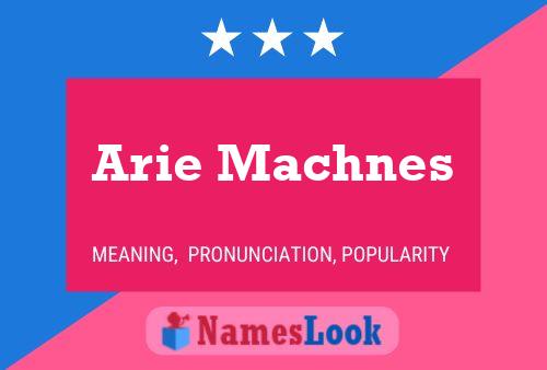 Arie Machnes Name Poster