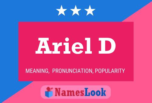 Ariel D Name Poster