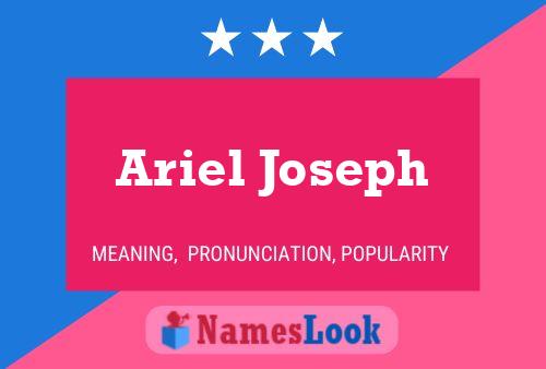 Ariel Joseph Name Poster