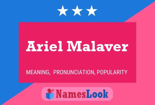 Ariel Malaver Name Poster