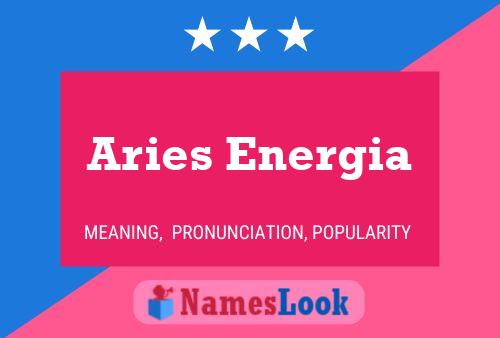 Aries Energia Name Poster