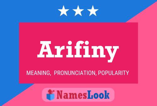 Arifiny Name Poster