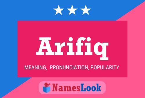 Arifiq Name Poster