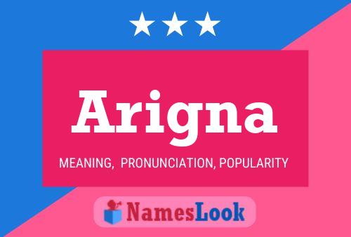 Arigna Name Poster