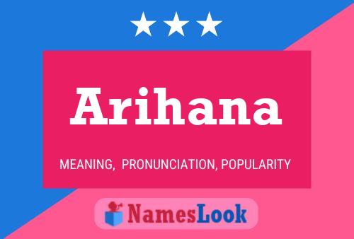 Arihana Name Poster