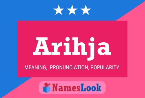 Arihja Name Poster