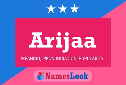 Arijaa Name Poster