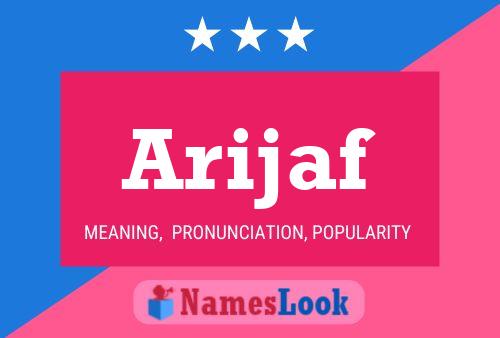 Arijaf Name Poster