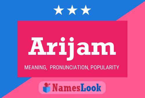 Arijam Name Poster