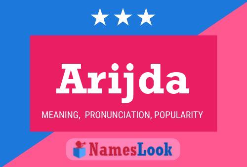 Arijda Name Poster