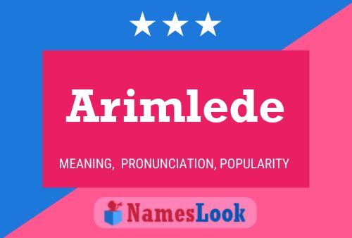 Arimlede Name Poster