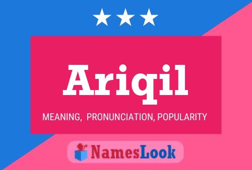 Ariqil Name Poster