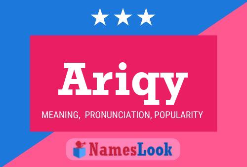 Ariqy Name Poster