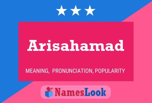 Arisahamad Name Poster