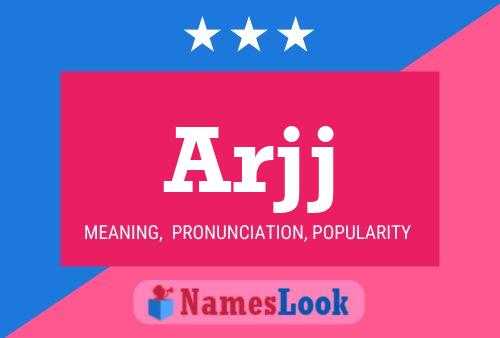 Arjj Name Poster