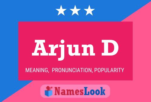 Arjun D Name Poster