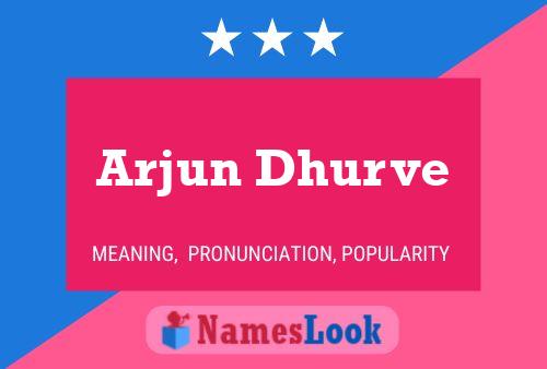 Arjun Dhurve Name Poster