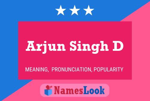 Arjun Singh D Name Poster