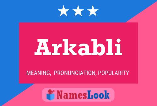 Arkabli Name Poster