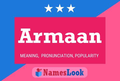 Armaan Name Poster