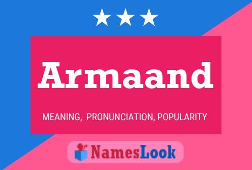 Armaand Name Poster