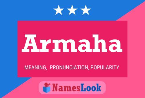 Armaha Name Poster