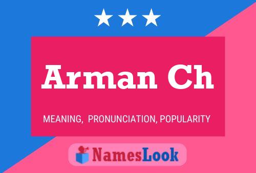 Arman Ch Name Poster