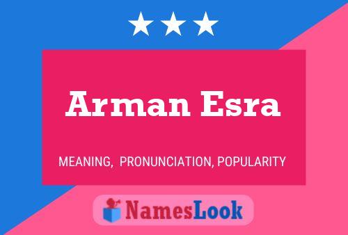 Arman Esra Name Poster