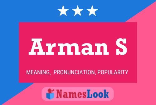 Arman S Name Poster