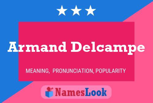 Armand Delcampe Name Poster