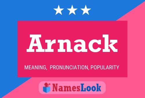 Arnack Name Poster